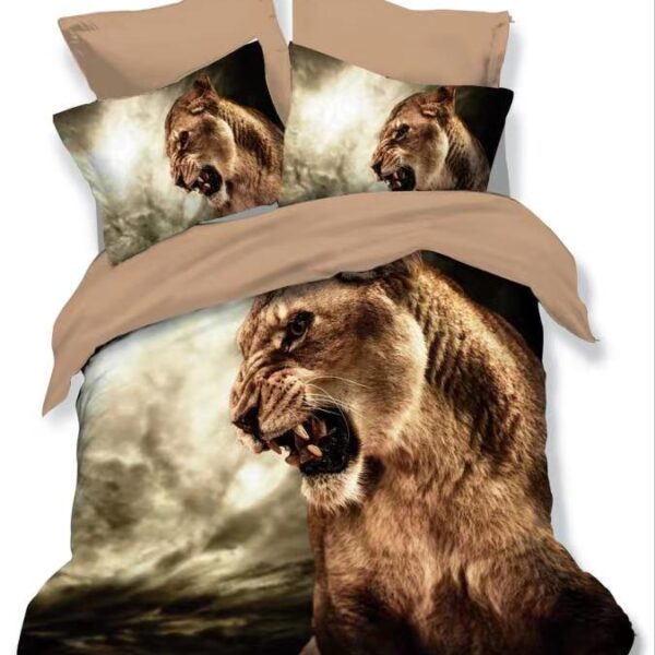 lenjerie pat animal print 3d