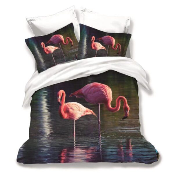 lenjerie pat flamingo animal print