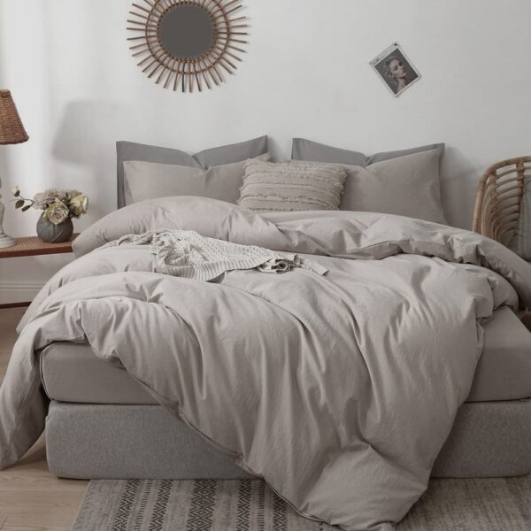 lenjerie pat bumbac 100% percale bej