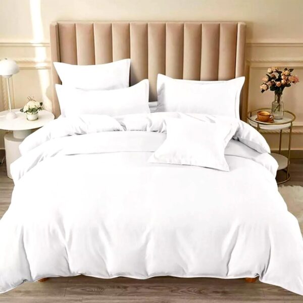 lenjerie de pat percale bumbac 100% alba