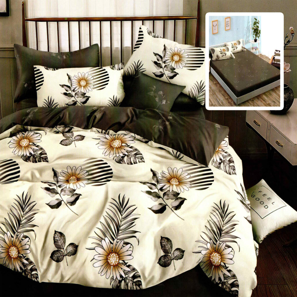 lenjerie pat bumbac finet cu elastic HF6P183