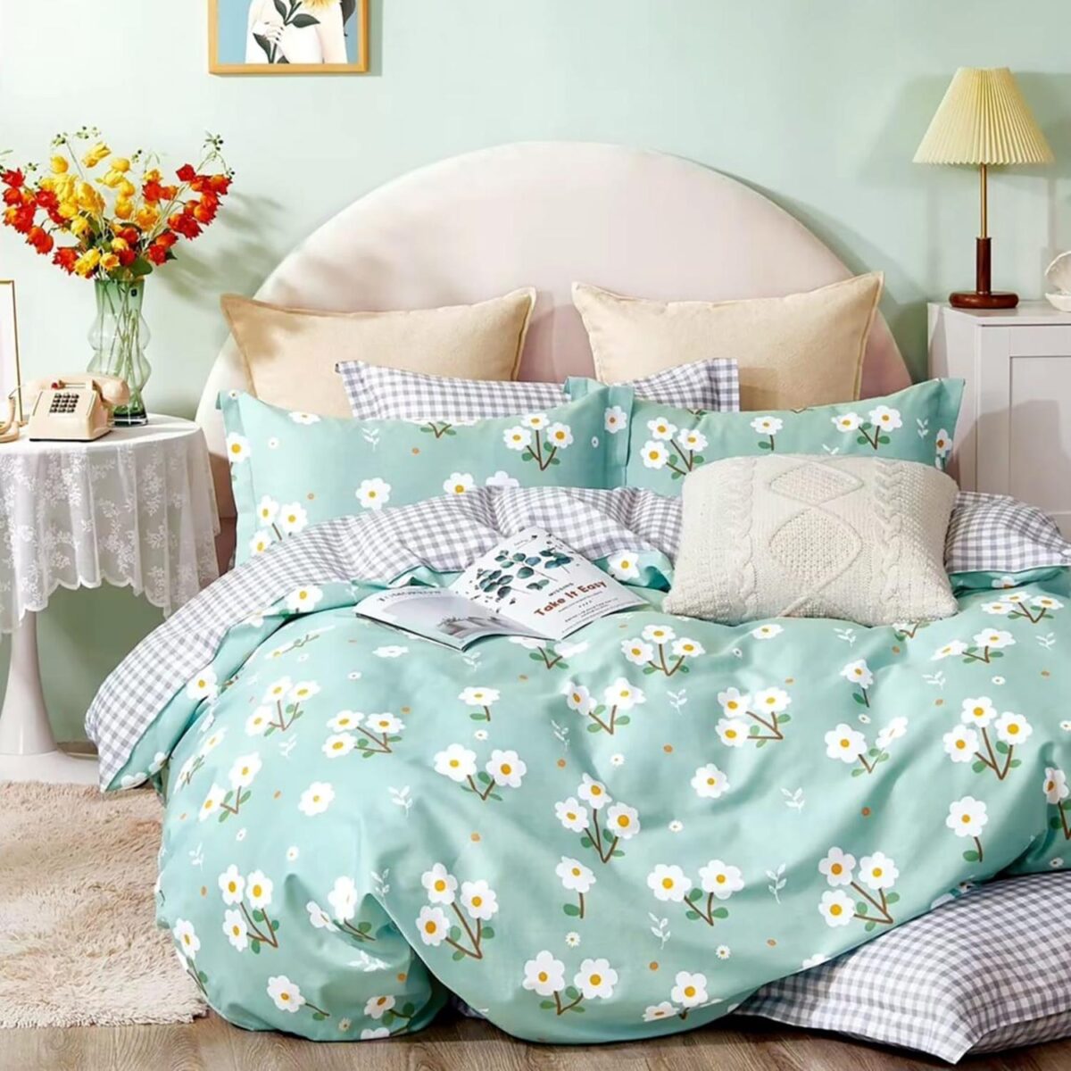 lenjerie pat percale bumbac PRC16