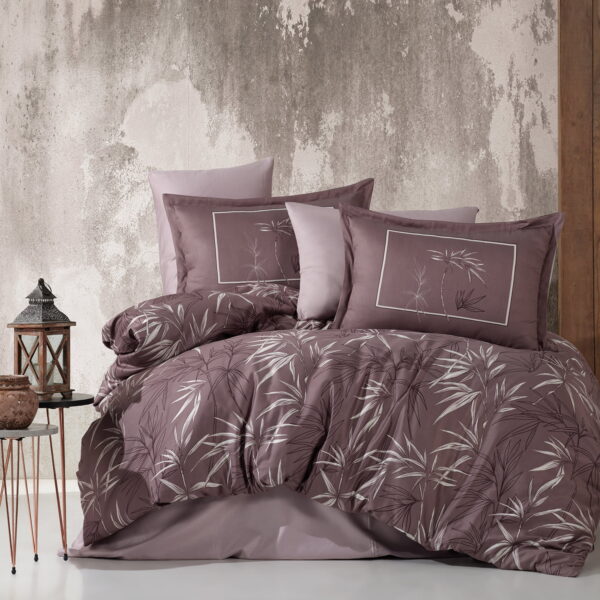 lenjerie pat bumbac satinat loft