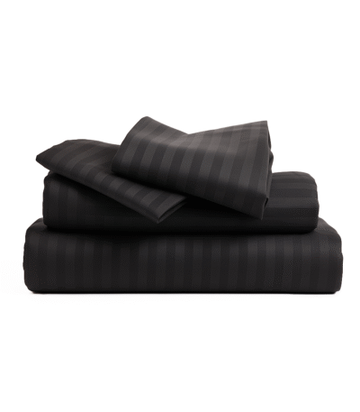 lenjerie pat damasc neagra