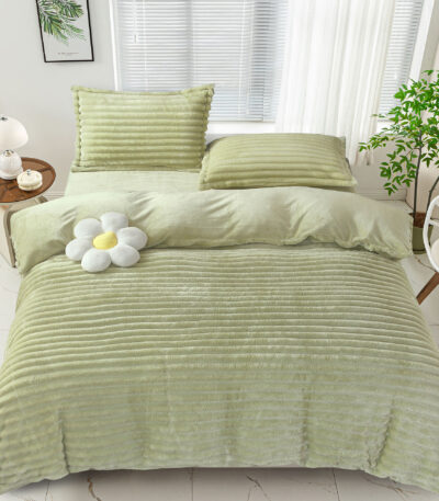 lenjerie pat cocolino line verde masliniu